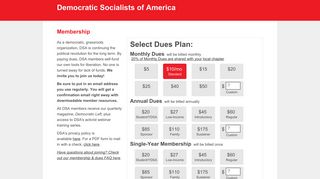 Membership | Democratic Socialists of America