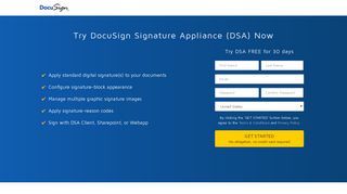 DSA Trial Signup - DocuSign