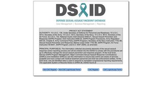 DSAID Registration Page