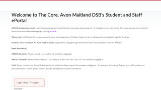 Login - Avon Maitland DSB - amdec