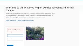 Login - Waterloo Region DSB - WRDSB E-Learning