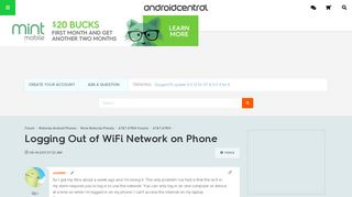 Logging Out of WiFi Network on Phone - Android Forums at ...