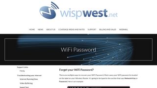 WiFi Password – Wispwest.net