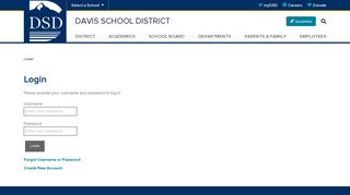 Login - Davis School District