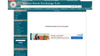 DSE Portfolio Login - Retry - Dhaka Stock Exchange