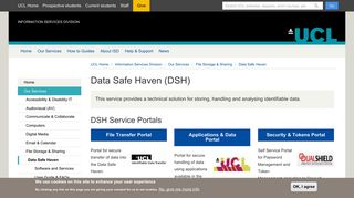 Data Safe Haven (DSH) | Information Services Division - UCL ...