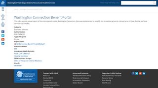 Washington Connection Benefit Portal | DSHS