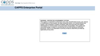 CAPPS Enterprise Portal - Texas.gov