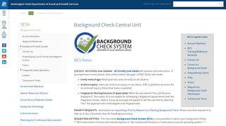 Background Check Central Unit | DSHS