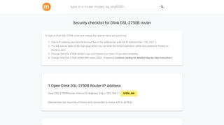 192.168.1.1 - Dlink DSL-2750B Router login and password - modemly