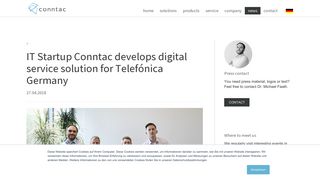 Digital service solution for Telefónica Germany - Conntac