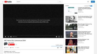 SBC Yahoo DSL Commercial 2004 - YouTube