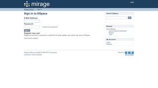 Sign in to DSpace