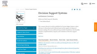 Decision Support Systems - Journal - Elsevier