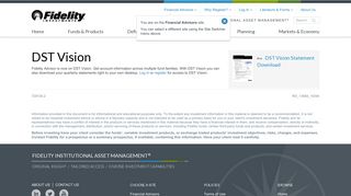 DST Vision - Fidelity Institutional Asset Management