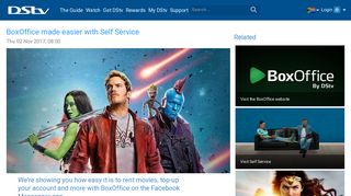 Watch movies on BoxOffice by renting with Self Service - DStv