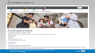 Financial support for students | Università degli Studi di Siena