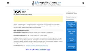 DSW Application, Jobs & Careers Online - Job-Applications.com