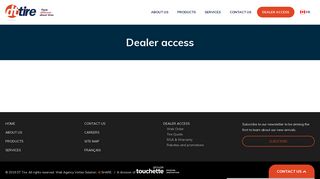 Dealer access - DT Tire