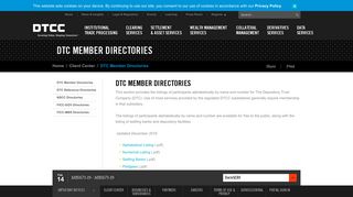 DTC Member Directories - DTCC.com