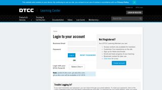 Login or Register - DTCC Learning Center