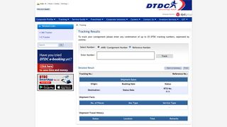 Welcome to DTDC - DTDC.in