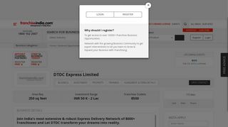 DTDC Express Limited Franchise Opportunity - Franchise India