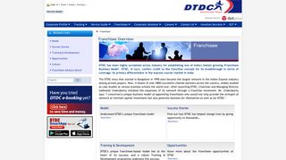 Franchisee Overview - DTDC India