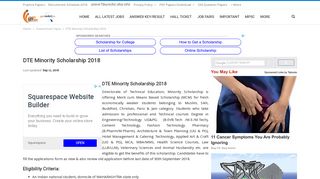 DTE Minority Scholarship 2018 - GovNokri