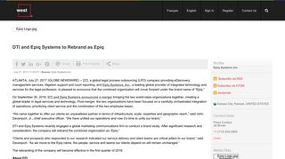 DTI and Epiq Systems to Rebrand as Epiq - Globe Newswire