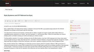 Epiq Systems and DTI Rebrand as Epiq - Globe Newswire
