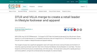 DTLR and VILLA merge to create a retail leader in lifestyle footwear ...