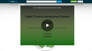 Digital Training Management System (DTMS) - ppt video online ...