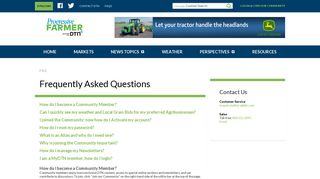 FAQ - DTN Progressive Farmer