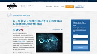 D-Trade 2: Transitioning to Electronic Licensing Agreements
