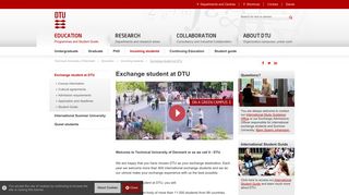 Exchange student at DTU - DTU