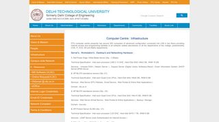 Computer Centre | Delhi Technological University