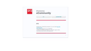 Sign In - DTZ Americas eCommunity