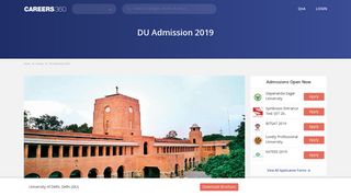 DU Admission 2019 - Dates, Application Form, Cutoff - Careers360