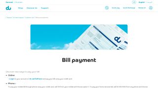 Billing and payments | du