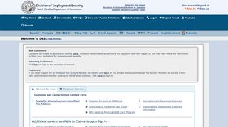 NC Division of Employment Security