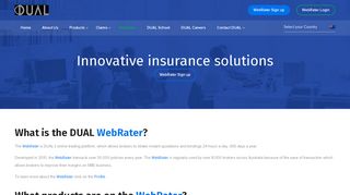 WebRater is your gateway to innovative insurance ... - DUAL Australia