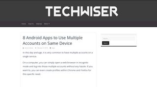 8 Android Apps to Use Multiple Accounts on Same Device | TechWiser