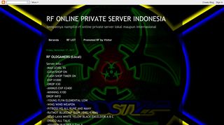 RF ONLINE PRIVATE SERVER INDONESIA: 2017