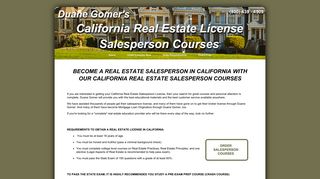 California Real Estate Salesperson Courses | Duane Gomer Education