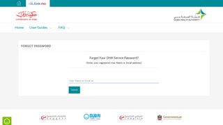 Forgot Password? - Dubai Health Authority