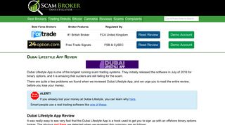 Scam Broker Investigator • Dubai Lifestyle App Review
