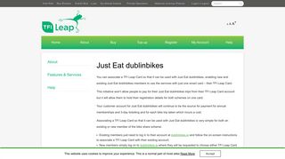 Just Eat dublinbikes - Leap Card