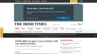 Dublin Bikes to open 15 new stations with 100 additional bikes