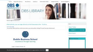 Home - Dawsonera Login - LibGuides at Dublin Business School